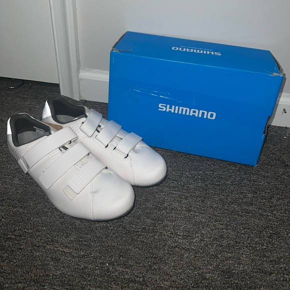 NIB Shimano RT5 White Cycling Sneakers Size 42 EU / 9.5 US - Picture 2 of 9